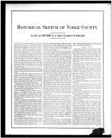 Noble County History 001, Noble County 1879